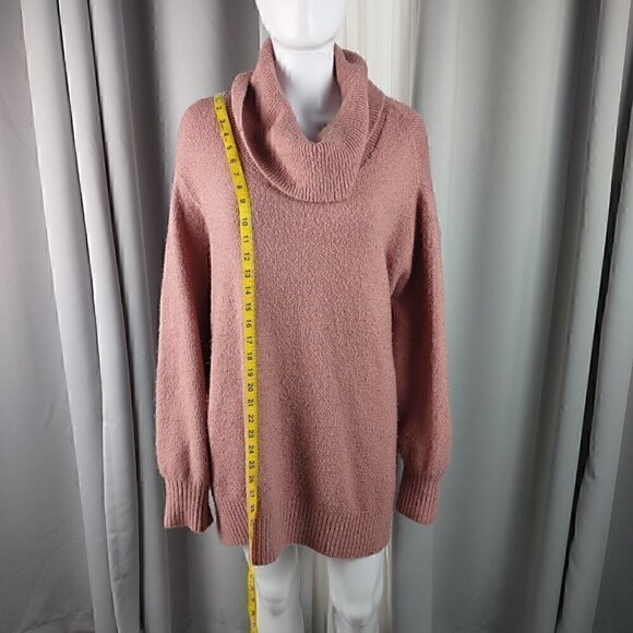 Ava & Viv Blush Pink Cowl Neck Sweater Size 3X - Picture 6 of 13